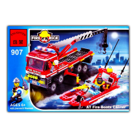 Brick 907 "Пожарная Лодка и Кран"